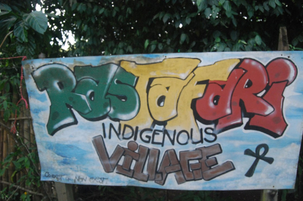 Rastafaian Indigenous Village sign